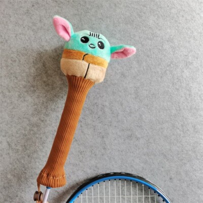 Cartoon Badminton Racket Grip Cover Plush Doll Handle Protectors Handcraft Gift