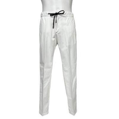 Мужские брюки RES HOMINE Liberty T104 White Off White Mix Linen Rh Made IN It