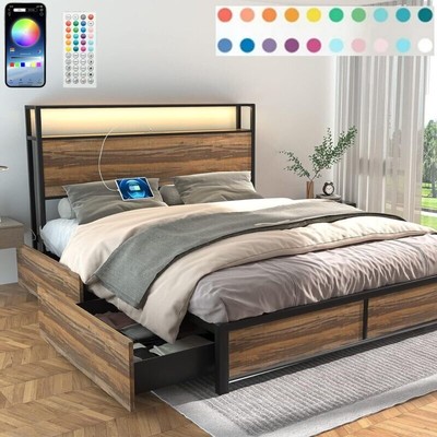 With 4 Drawers, Power Outlet, Usb