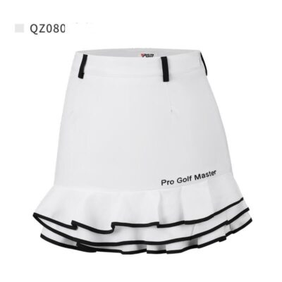PGM Summer Women High Waist Golf Skirt Lady Fishtail Skorts Pleated Cake Skirts