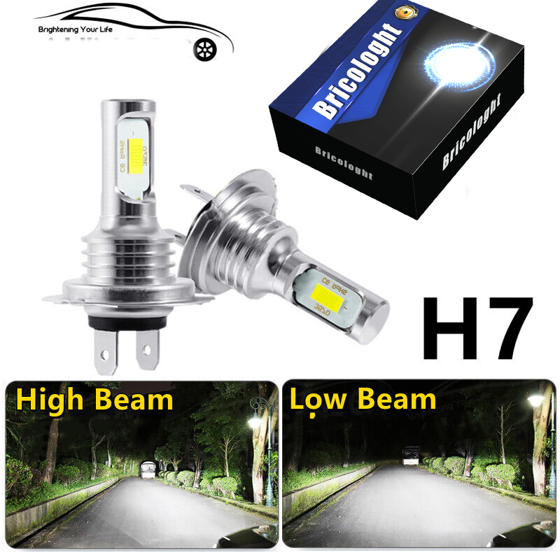 2x H7 LED Headlight Bulb Kit High Low Beam 3300000LM Super Bright 6500K White