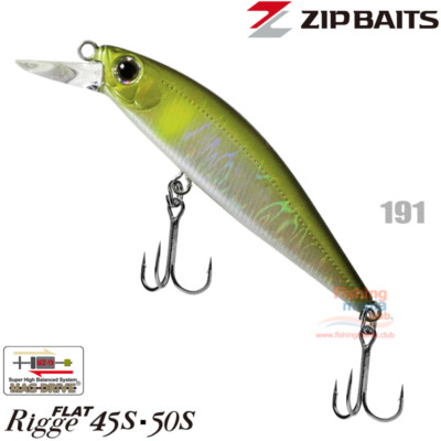 Zip Baits Rigge Flat 45S  3.8 g, 45 mm Sinking Trout Minnow