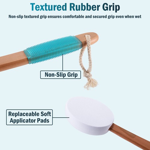 18" Long Lotion Applicator fits Your Back, Back Applicator for Lotion Easy Reach