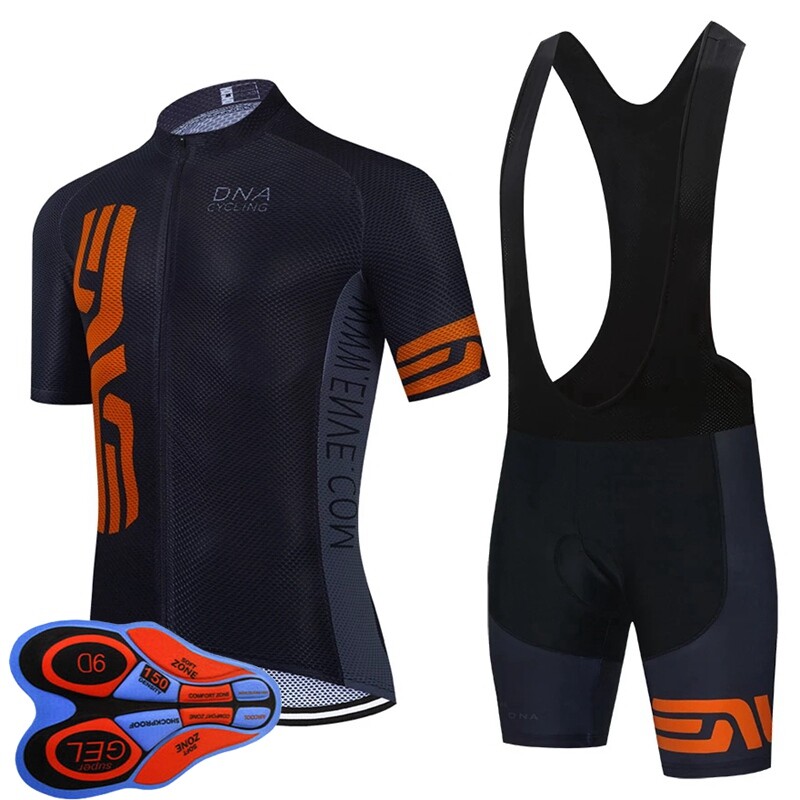 2023 Mens Team Cycling Jersey Bib Shorts Set Short Sleeve Summer Bike Outfits