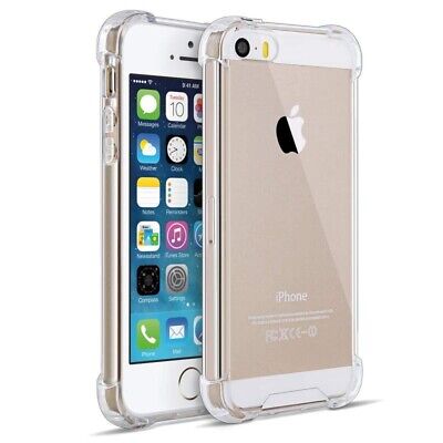 Clear Silicone Case For iPhone 5S, 5, SE 2016 TPU Gel Back Cover