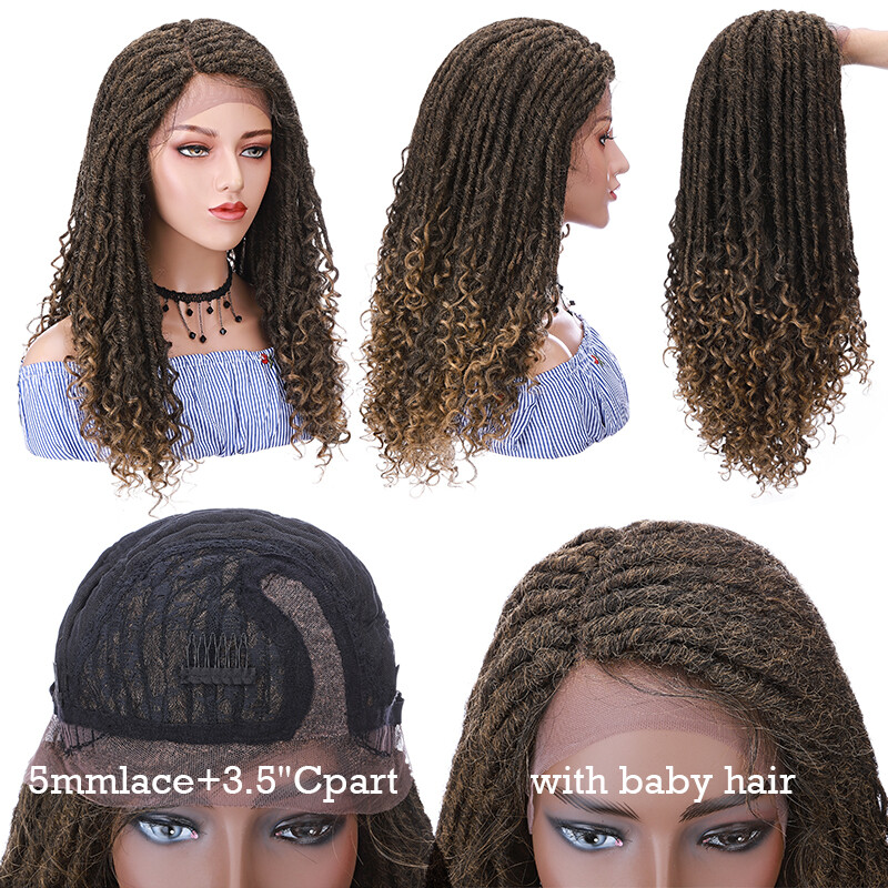 HOT Long Braided Box Micro Twist Braids Wig Natural as Human Hair Hair Hand-made