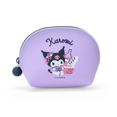 Sanrio Characters Kuromi NUU-Oval Silicone Zip Pouch Japan Limited Original