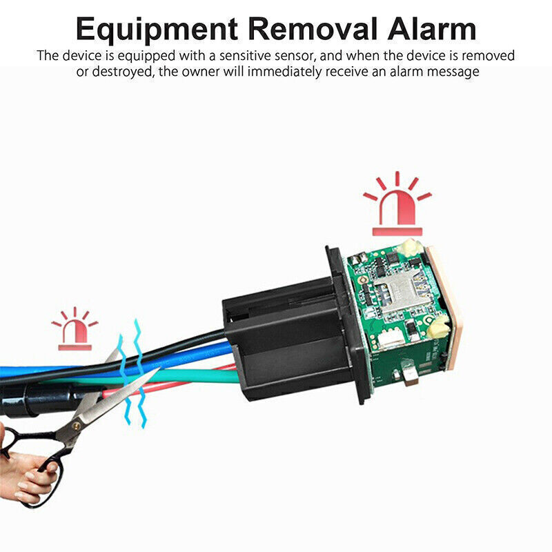 GPS Car Tracker Real Time Device Locator Remote Control Anti-theft Device 10-40V