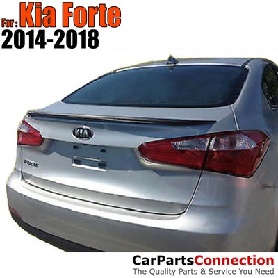 Primer ABS Rear Trunk Spoiler Wing For 14-18 Kia Forte Stick-On No Drill