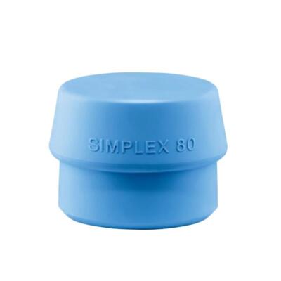 Halder 3201.080 Simplex Replacement Face Insert, Soft Blue Rubber, Non-Marring