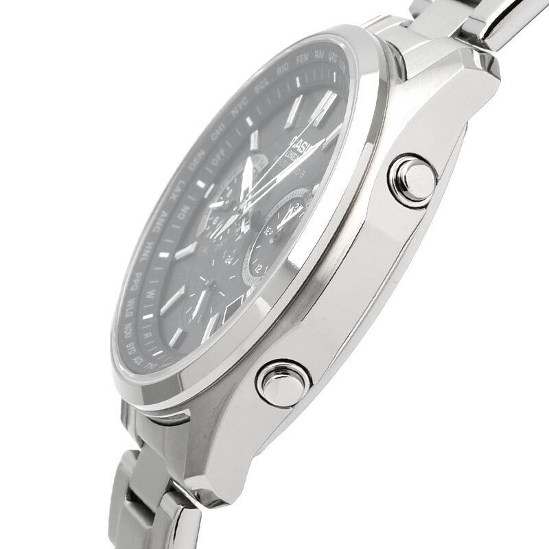 Pre-owned Casio Lineage Liw-m610tse-1ajf Titanium Radio Solar Chronograph Watch 41.6mm