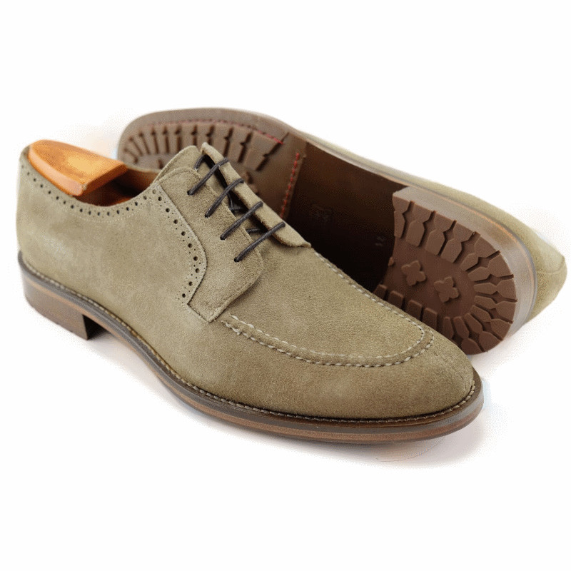 Alan Payne Winston Suede Split Toe Shoes Sand Size 12 USA