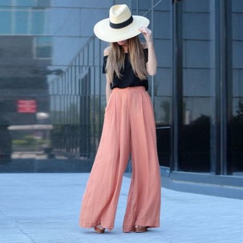 Брюки палаццо outfit