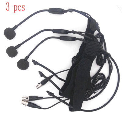 3 PCS  Headset Headworn Omnidirectional Mic Microphone For AKG Samson Wireless