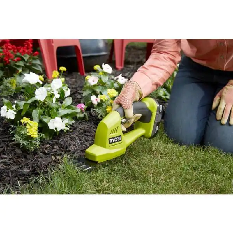 RYOBI  ONE+ 18V Cordless Battery Grass Shear and Shrubber Trimmer (Tool Only)