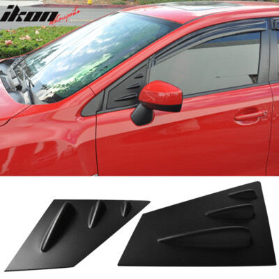 Fits 15-21 Subaru WRX & STI 2PCS Side Window Louvers Sun Shade Unpainted ABS