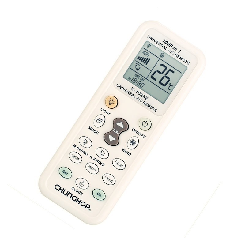 Telecomando Condizionatore K-1028e Display Lcd Universale Climatizzatore Linq