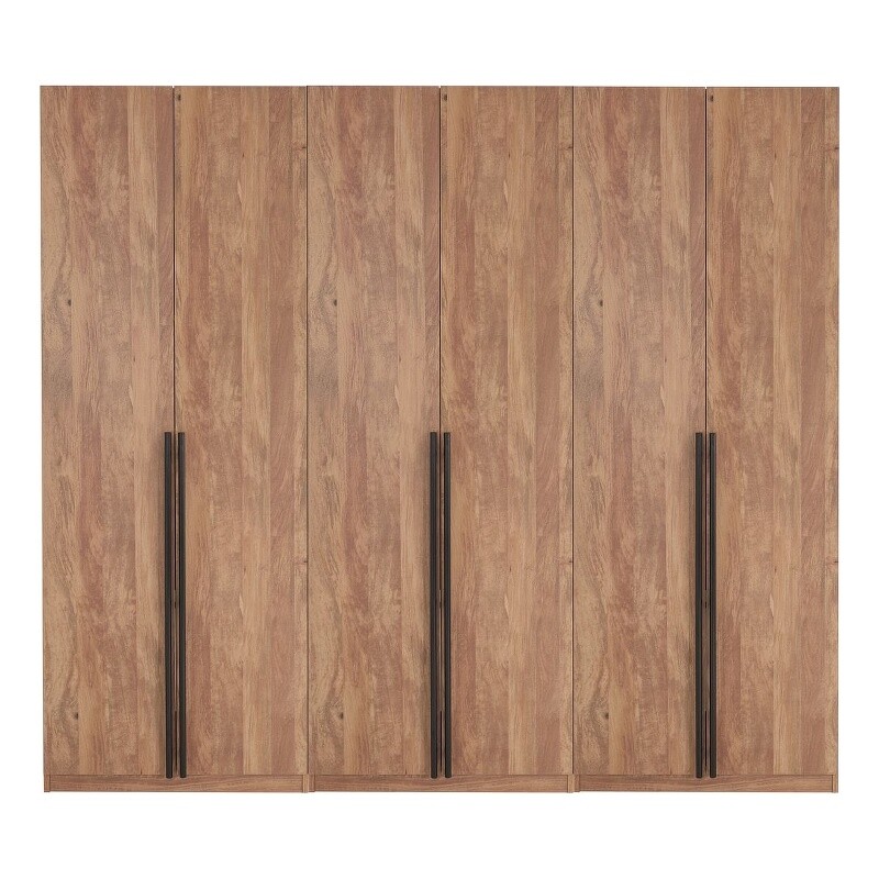 Lee Wardrobe Closet 3.0 from Engineered Wood in Golden Brown