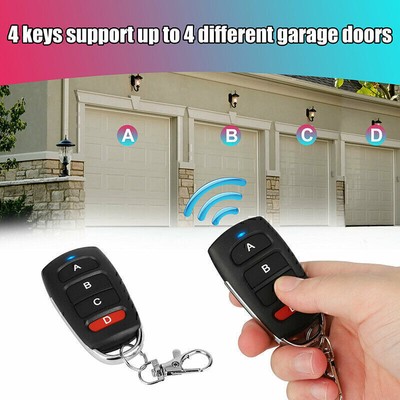 1-5x Universal 433mhz Electric Garage Door Cloning Remote Control Key Fob Opener