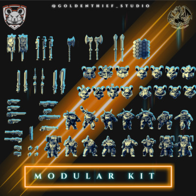 Whiskerian Awakening by Golden Thief Studios | D&D | DnD | Miniature | Sci-Fi