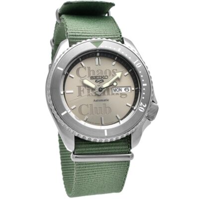 Pre-owned Seiko 5 Sports Sbsa169 Chaos Fishing Club Collaboration Limited Watch Skx Sense
