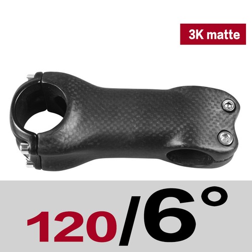 AIRWOLF 6&deg; Full Carbon MTB Road Bike handlebar stems Bicycle Stem 31.8*70-130mm