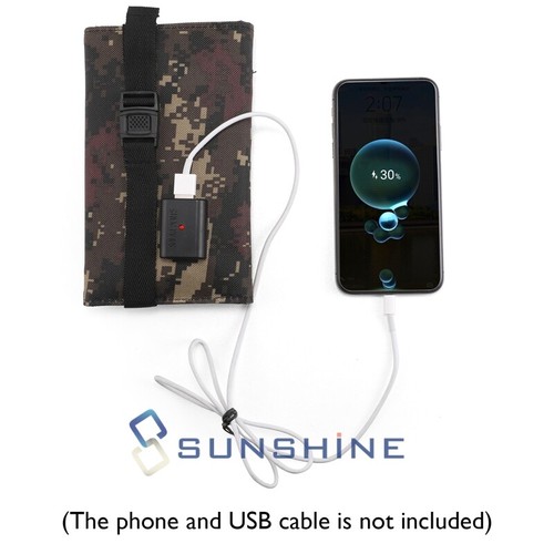 Mini Power Station Solar Generator Panel Power Bank USB Outlet Camping Hiking