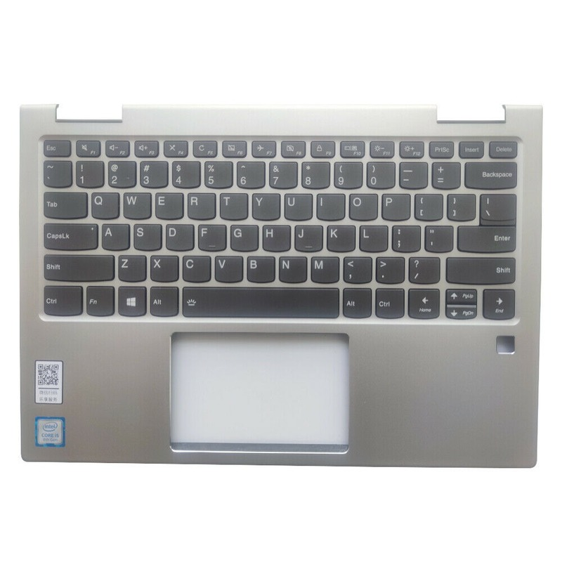 New For Lenovo Yoga 730-13IKB Upper Palmrest 5CB0Q95936 Keyboard Cover Silver US