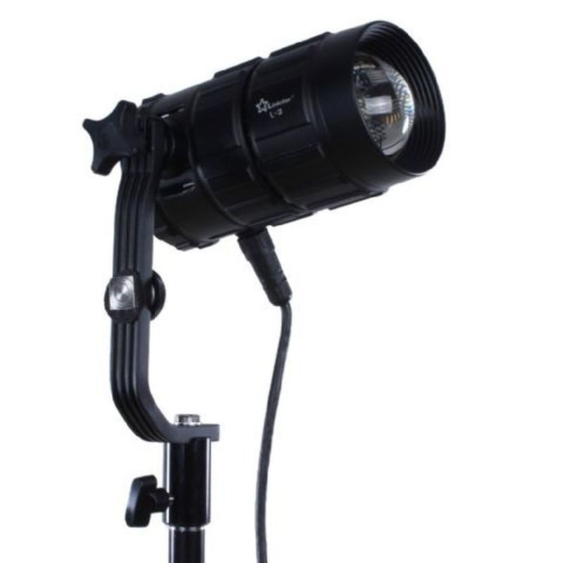 LINKSTAR L-3 Lucia Mini LED Fresnel Light, 5600K, 30W, V-Mount Adapter