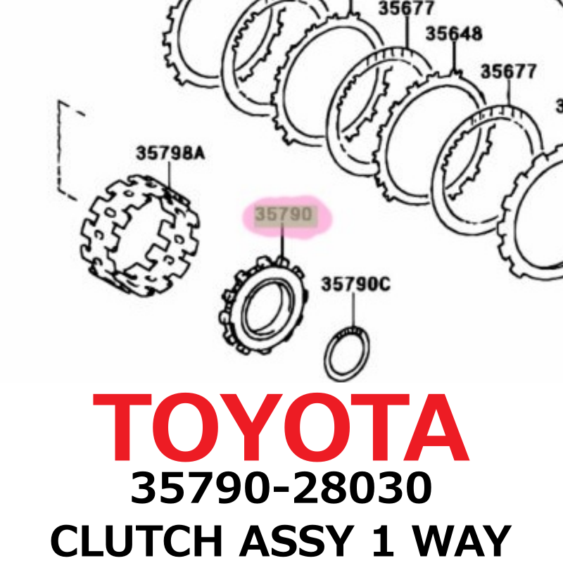 AT NEW】Toyota Genuine 2001-2008 Highlander RAV4 CLUTCH ASSY 1