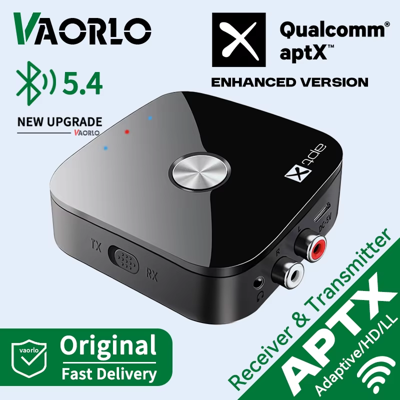AptX-Adaptive/HD/LL Bluetooth 5.4 Audio Transmitter Receiver 3.5MM AUX Stereo RC