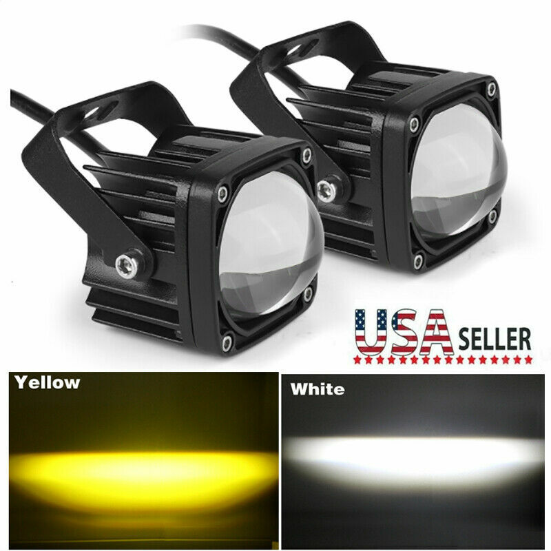 2x 2inch 8D LED Work Light Bar Pods Driving Fog/Spot Lamp Offroad Truck Boat SUV