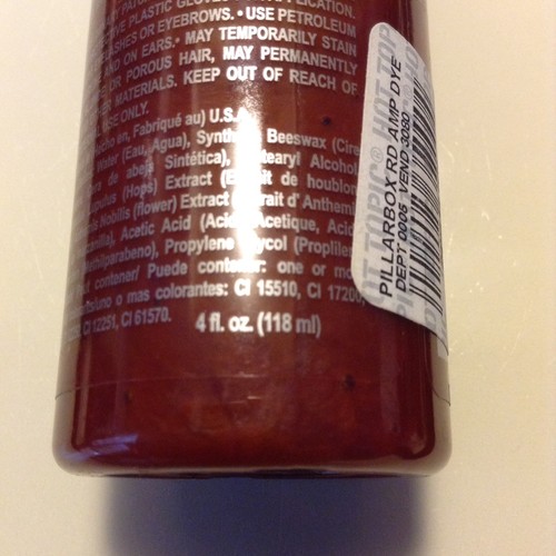 Amplified Pillarbox Red Semi Permanent Hair Color 4oz