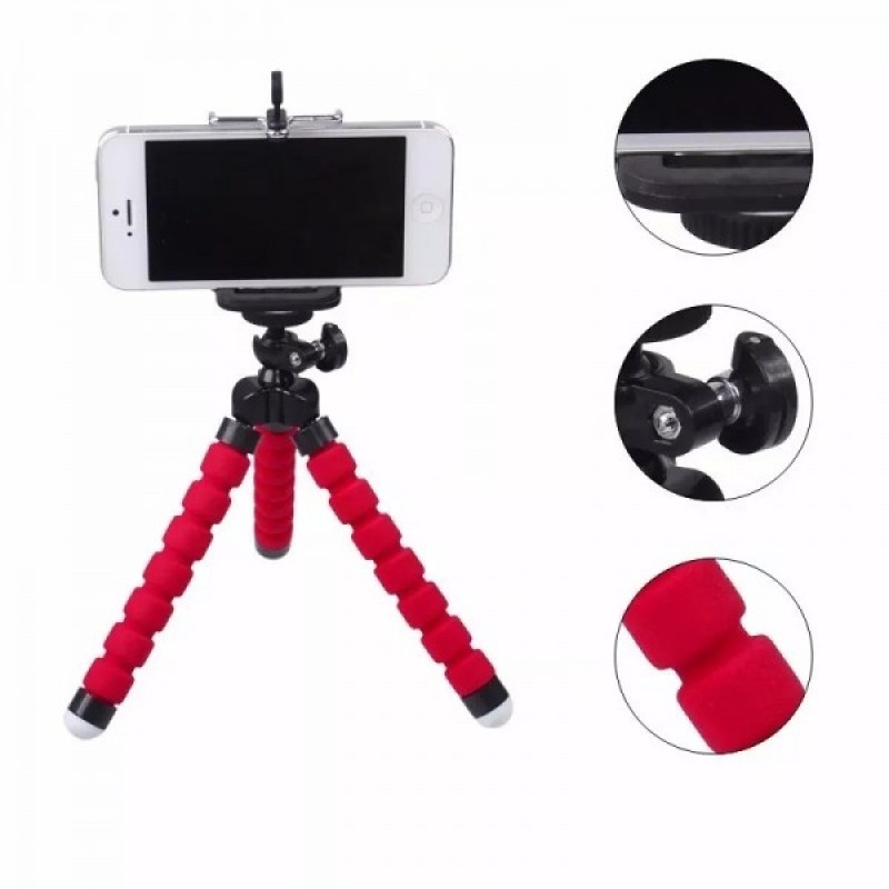 Treppiedi con Testa per Fotocamera Videocamera Smartphone Flessibile Ba-1028 hsb