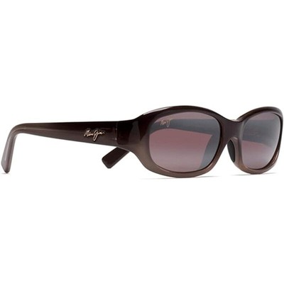 Pre-owned Maui Jim Women's Polarized Rectangular Sunglasses Small In Brown