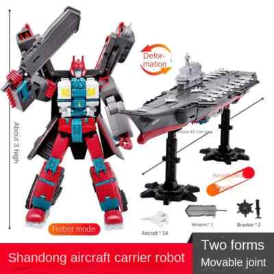 Transformation Toys SHANDONG Aircraft Carrier with 14 Plane Model Action Figure