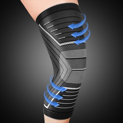 Knee Sleeve Compression Brace Support Gear Joint Pain Relief Elastic Protection