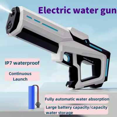 Electric Water Gun Toys Fully Automatic Continuous Firing Luminous Water Gun