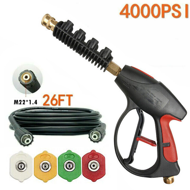 High Pressure 4000PSI Car Power Washer Gun Spray Wand Lance 