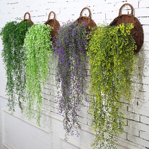 Artificial False Silk Flower Vine Hanging Garland Plant Home