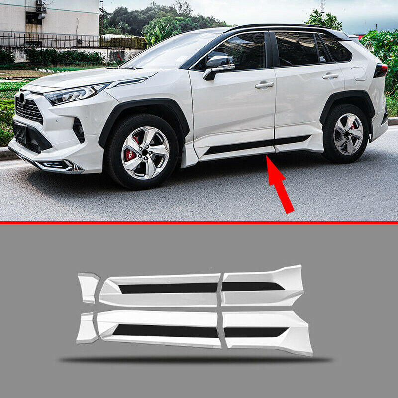 For Toyota RAV4 2019-2025 side skirt Car Body Door Side Molding