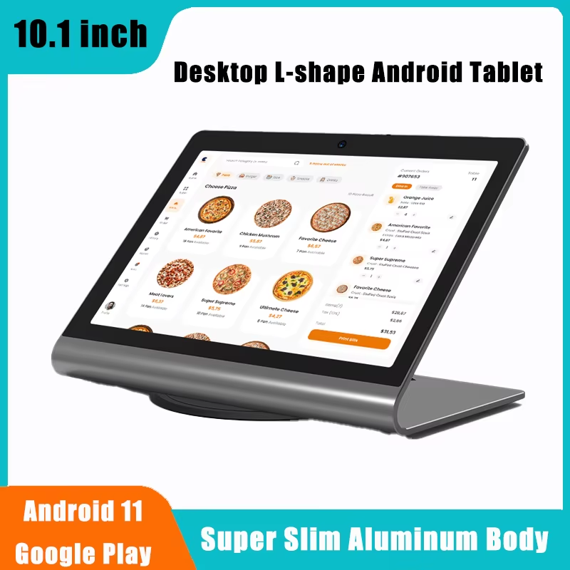 2025 New L-shape 10.1" Aluminum Body Desktop Android Tablet FHD 1920*1200P Touch