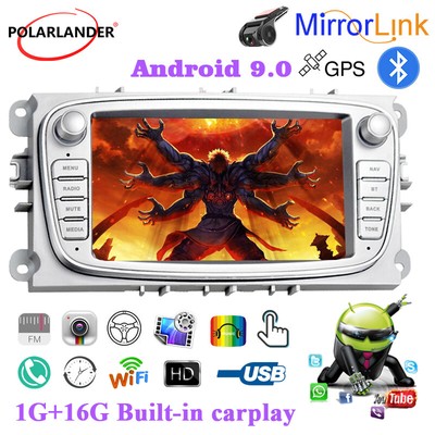7'' 2 Din Touchscreen Car Radio MP5 GPS/WiFi/BT 16G For Ford/Focus/S-Max/Mondeo 9