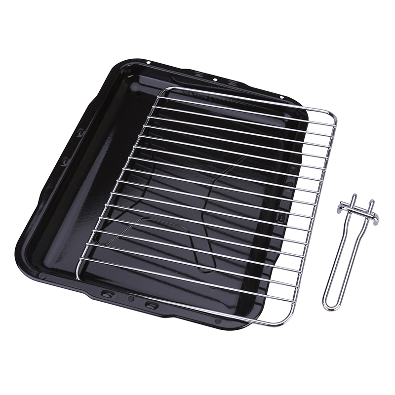 Universal Cooker Oven Grill Pan Assembly With Rack & Handle 386mm x
