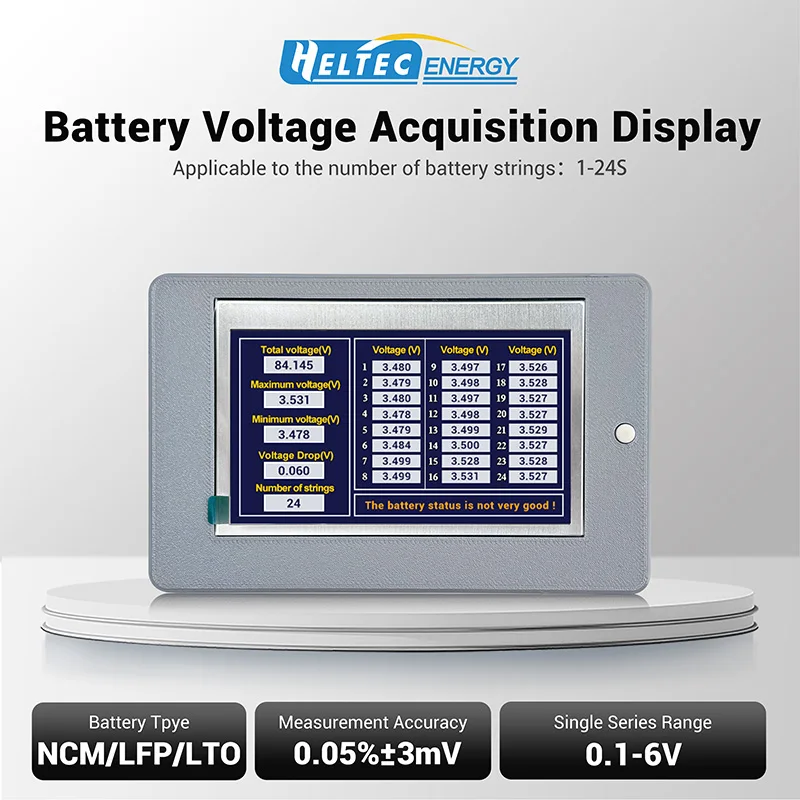 1S- 24S Voltage Tester Lithium Battery Pack Single Cell Measurement Identify Str