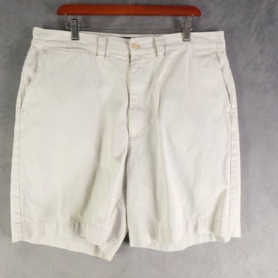 Polo by Ralph Lauren Shorts Mens 36 Off White Solid Classic Fit Chino Short