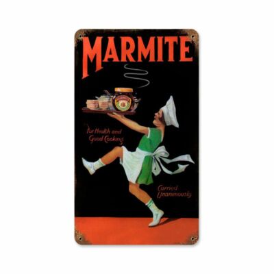 MARMITE GERMAN BEER FOOD SPREAD 14'' HEAVY DUTY USA MADE METAL ADVERTISING SIGN
