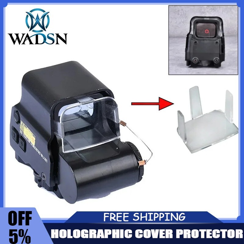 Tactical Scope Protector Holosight Cover Red Green Dot Sight Lens Protective