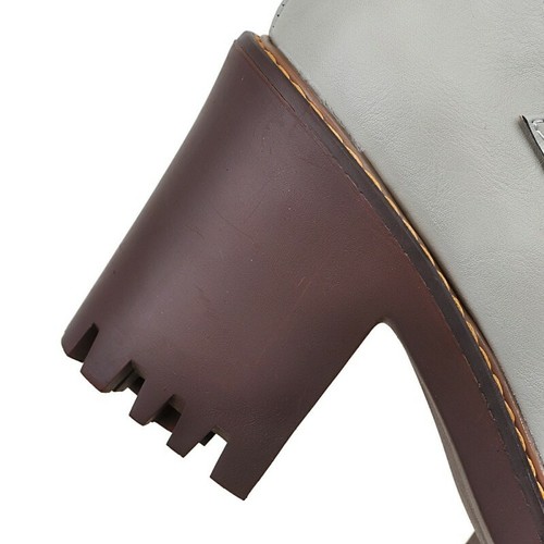 round toe block heel ankle strap
