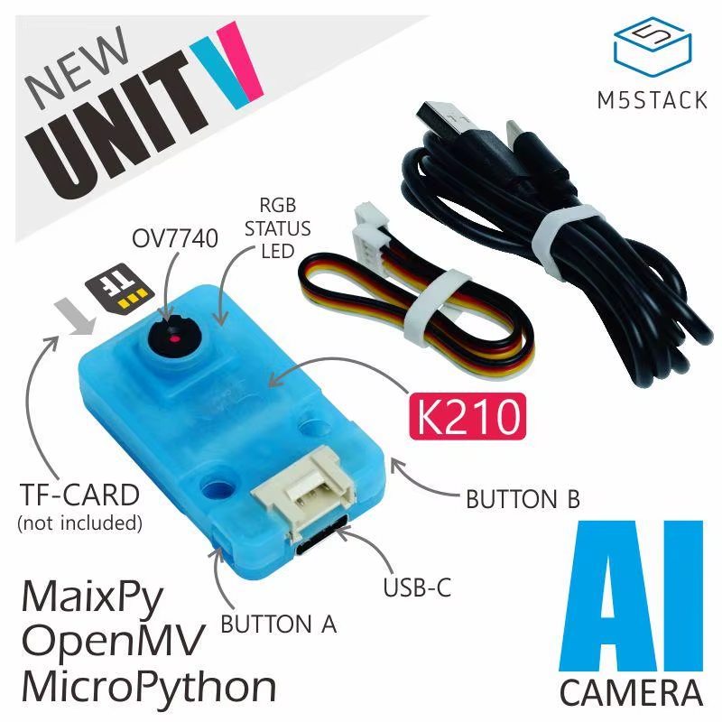 Official UnitV k210 Edge Computing AI Camera(OV7740)